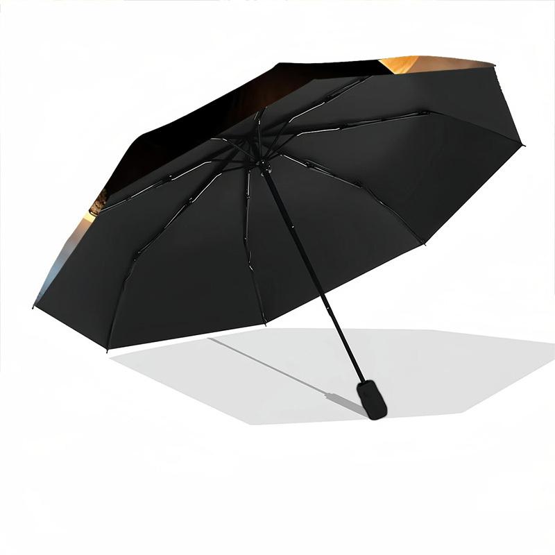 1pc Moon Witch Automatic Open/Close Umbrella, Windproof, Folding Compact Umbrella with Lightweight Design for Women/Men048