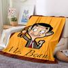 1pc Mr. Bean Blanket Versatile for Couch, Office Bed