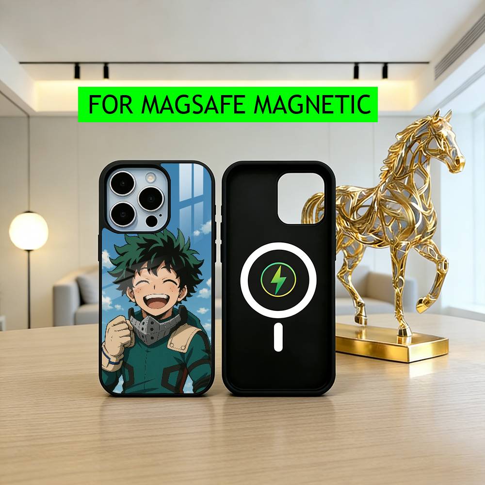 l-lzuku Boy Hero D-Deku M-Midoriya-ES Phone Case For iPhone17,16,15,14,13,12,11 Plus,Pro Magnetic For Magsafe Wireless Charging