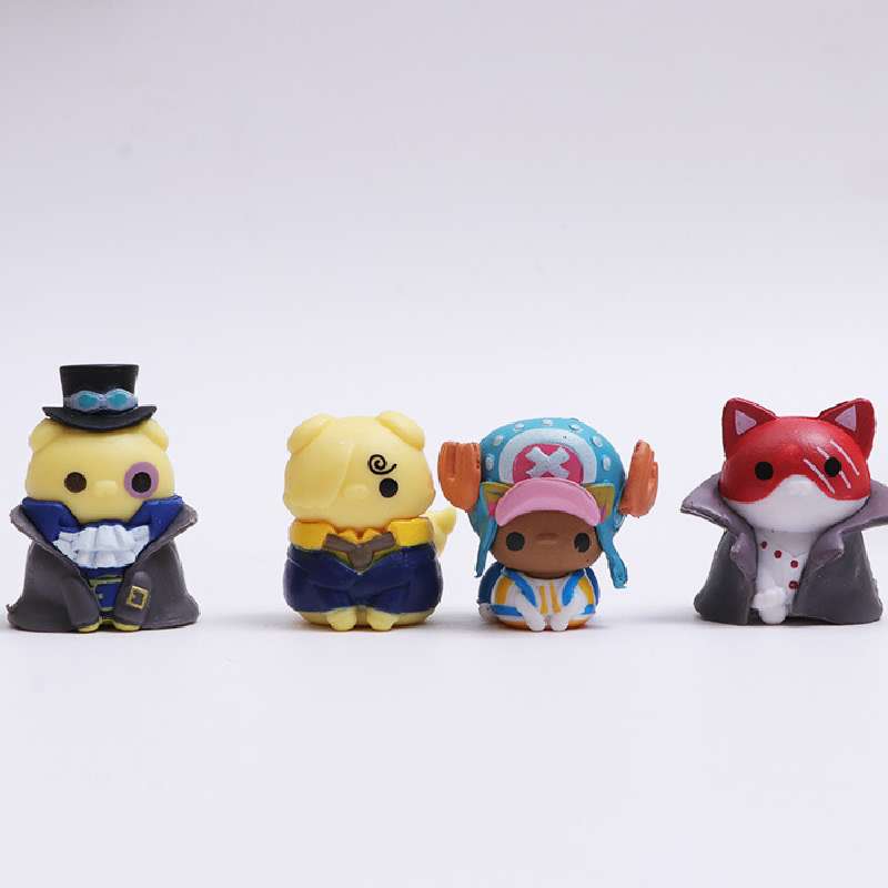 Mini Piece One Cat Cartoon Doll Decoration Car Decoration Plastic Model Figure
