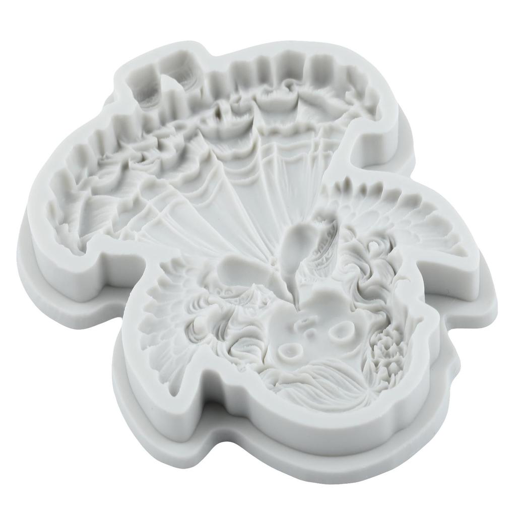 Formy silikonowe Anioł Aniołek Forma do fondantu Narzędzia do dekoracji ciast Topper na babeczki Czekolada Cukierki Rękodzieło Pasta cukrowa Polimerowa glina