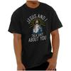 Jesus Ich Spreche Über Dich Christliche Religion Damen oder Herren Rundhals T-Shirt Tee