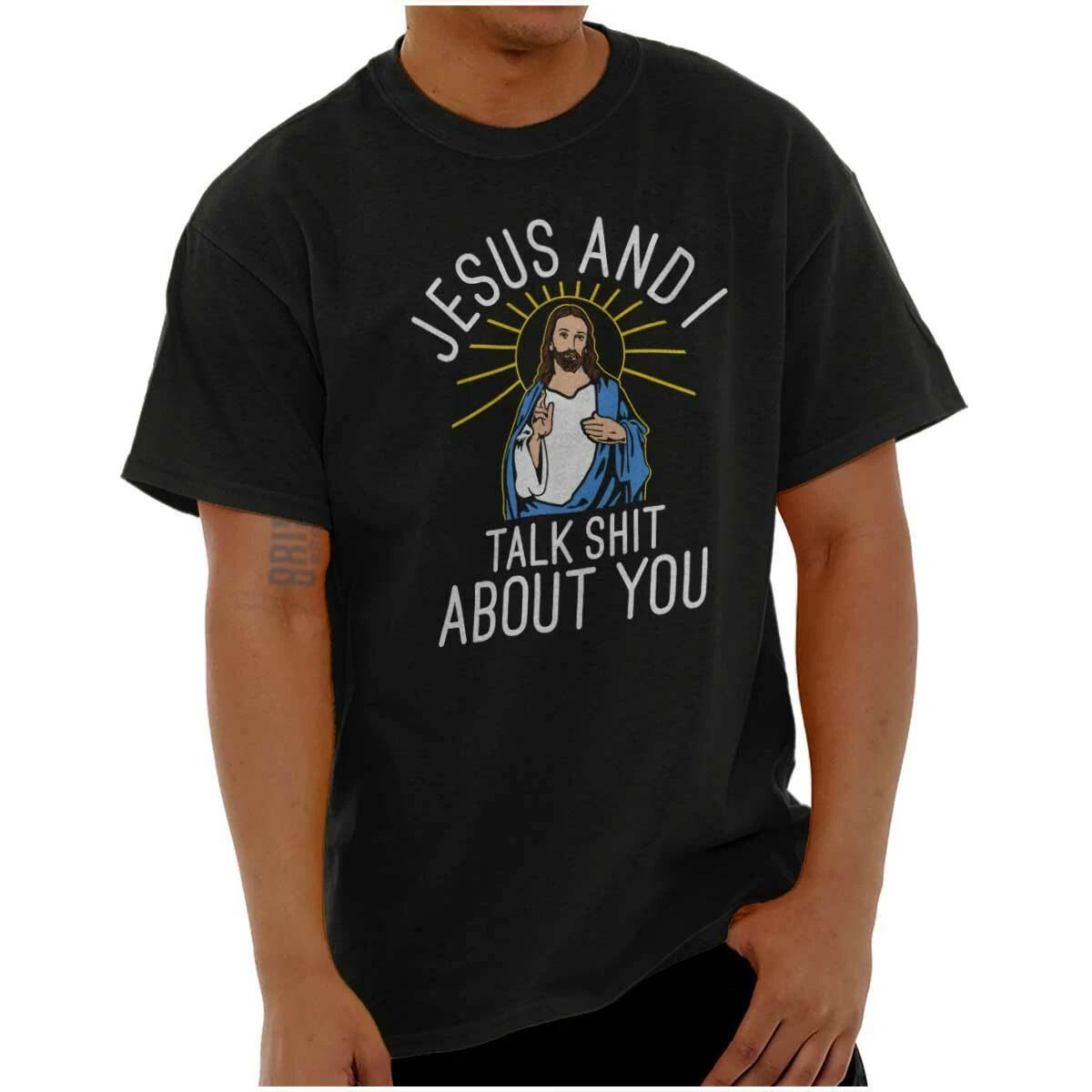 Jesus I Talk About You Christian Religion Womens or Mens Crewneck T Shirt Tee XS