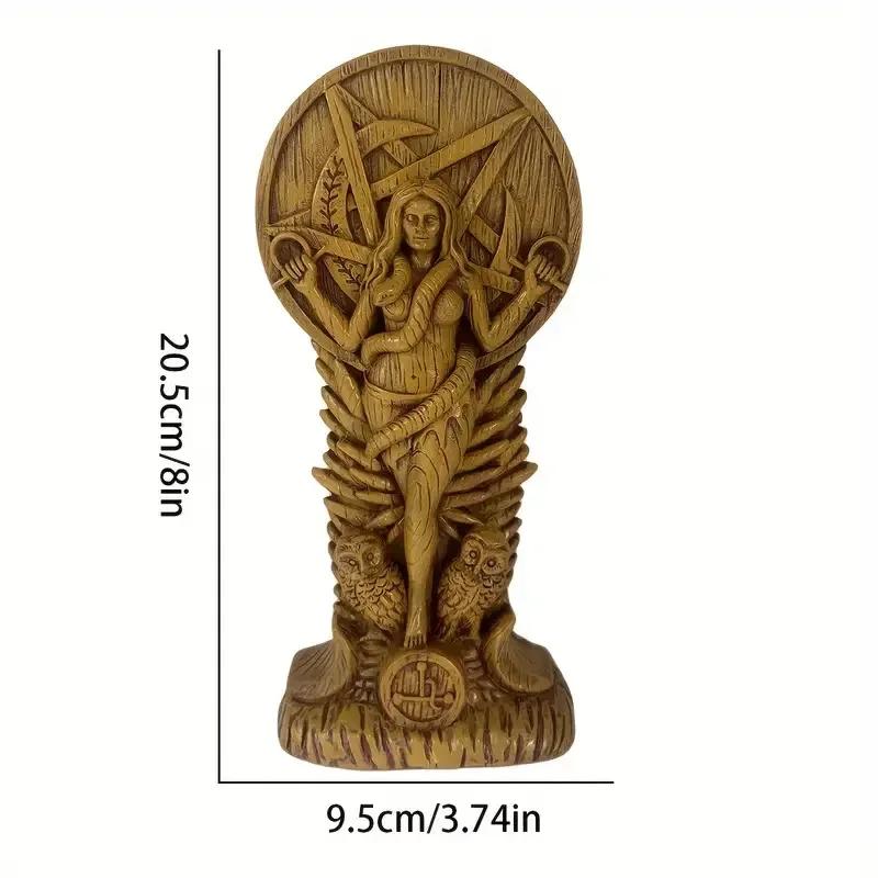 Pagan Altar Goddess Sculpture Witch Snake Woman Home Decor Statue Sumerian Witchcraft Female Wisdom Ornament