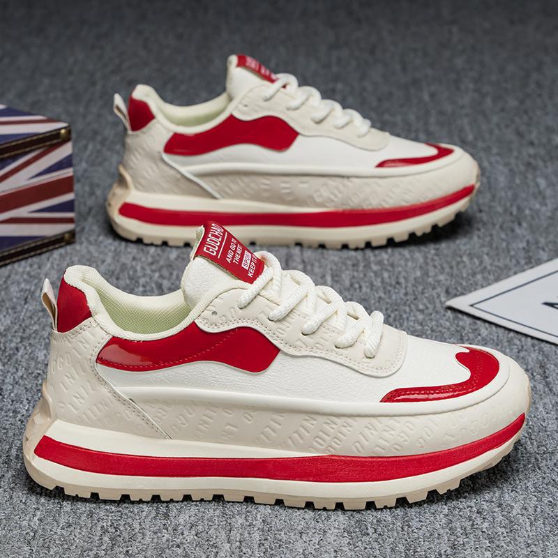 2025 spring new casual teen low-top dad shoes trend thick-soled heightening shoes sports casual shoes men