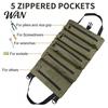 Heavy-duty Tool Pouch Oxford Cloth Organizer Bag for Car Multi-Function Portable Storage with 5 Zippers Back Seat Hanging Auto Repair Zipper Partition
