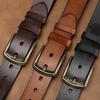 Belt Men'S Leather Pin Buckle Youth Casual Business Belt First Layer Cowhide Jeans Belt