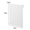 Yamazaki Sink Door Steel W30 X X Tower Magnetic Easy Magnetic Floating 10783 (Yamazaki Industries) Panel, White, D2.6 H40cm, Series, Hook-on Panel,