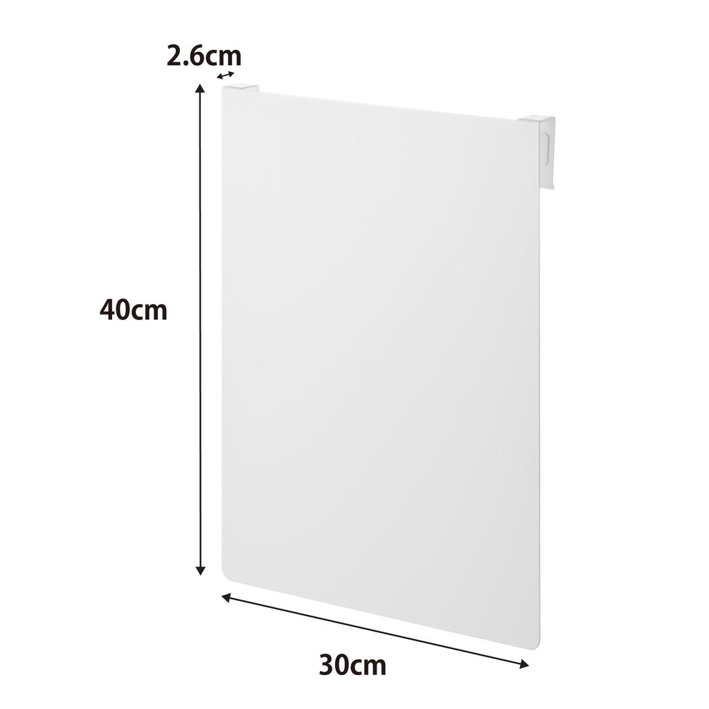 Yamazaki Sink Door Steel W30 X X Tower Magnetic Easy Magnetic Floating 10783 (Yamazaki Industries) Panel, White, D2.6 H40cm, Series, Hook-on Panel,