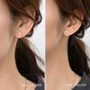 High-End European & American Minimalist Zircon Diamond Earrings - 18K Gold-Plated Titanium Steel, Fade-Resistant