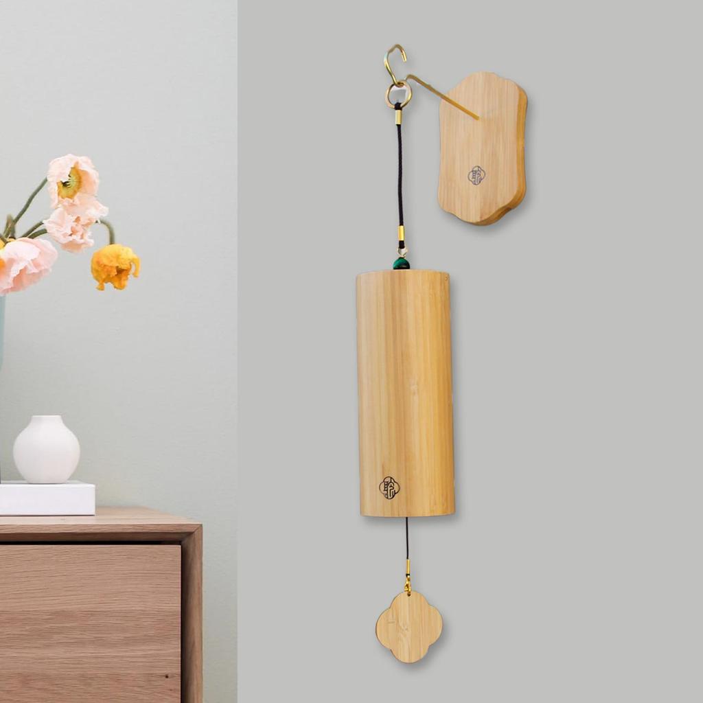 Wind Chime Hanger Wood Wind Chime Stand Plant Holder Hanger No-Drill Decorative Stand for Garden Balcony Fence Yard Backyard