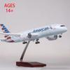1/130 Scale 47cm Plane Model B787 Series Aircraft Replicates The Aircraft Resin Cast Aircraft With Stand For Aviation Enthusiast