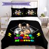 3pcs Custom Name Game Controller Bedding Set Duvet Cover Closure Includes 1 Duvet Cover & 2 Pillowcases, Soft and Comfortable for All Seasons.