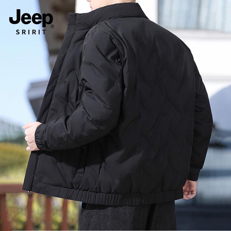 JEEP SPIRIT Men's Stand Collar Winter Padded Jacket