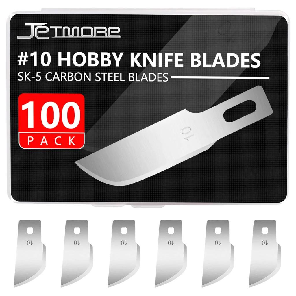 100PCS SK5 High Carbon Steel Woodcarving Blade Craft Carving Tool Carving Metal Knife Woodcarving PCB Repair DIY Blade