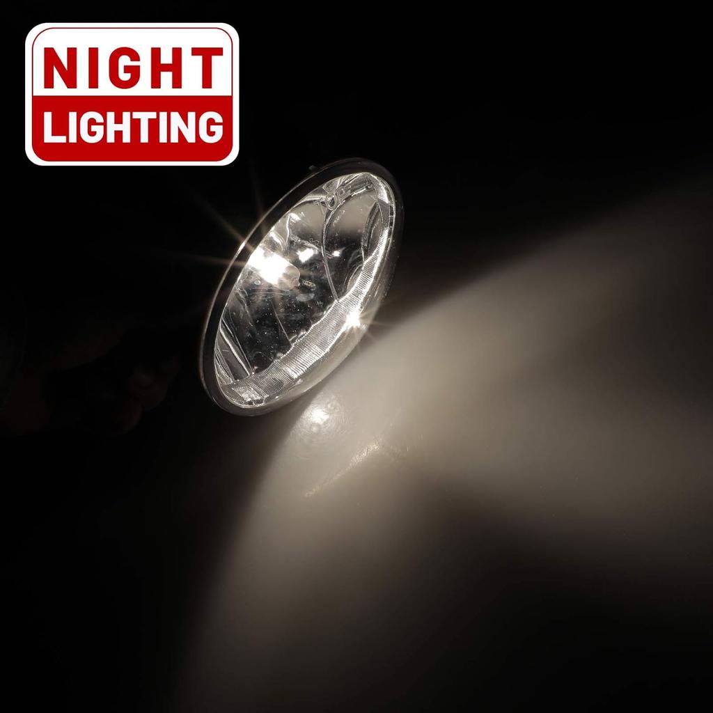 AUTOWIKI Fog Lights For 2001-2004 Ford F-150 Lightning, 2003-2005 Lincoln Aviator OEM Replacement Fog Lamps With Clear Lens 2PCS