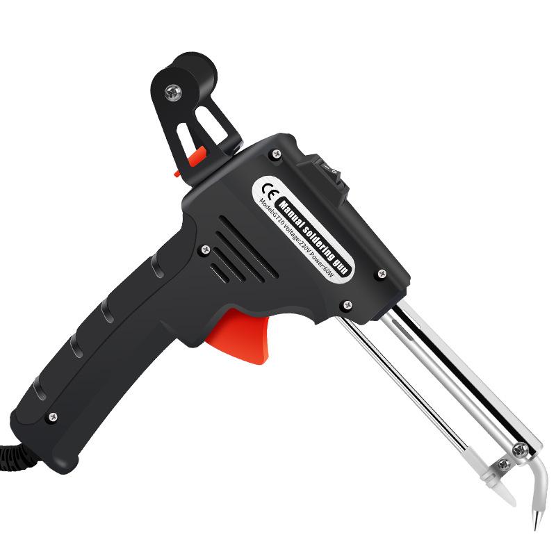 

60W Constant Temperature Electric Soldering Iron Kit Multi-Function Tin Gun Hand-Held Solder Iron Kit Welding Maintenance Tool EU чёрный