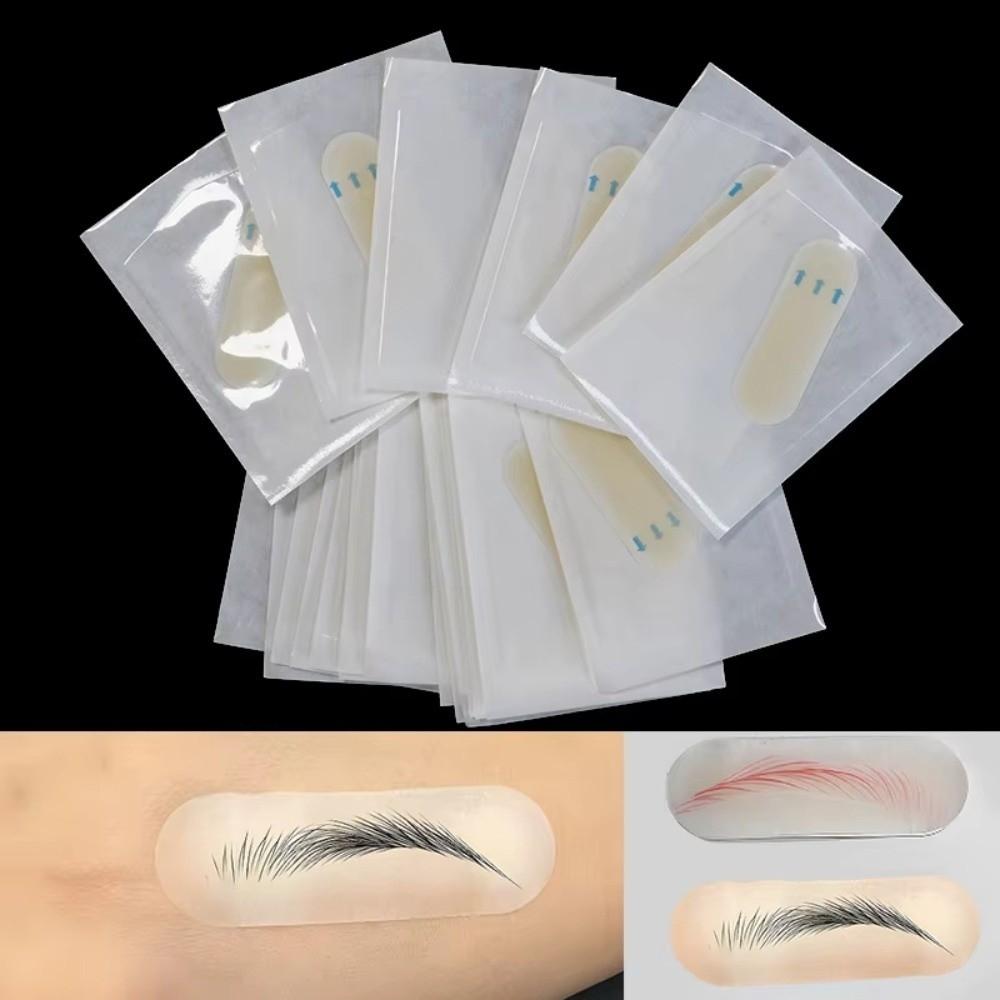 10PCS Silicone Makeup Tattoo Tool High Quality Eyebrow Tattoo Transfer Stickers