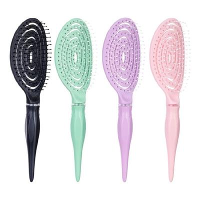 Brosse démêlante pour cheveux, Brosse démêlante plate pour cheveux mouillés, secs, bouclés, épais, raides, Brosse à lisser les cheveux ventilée