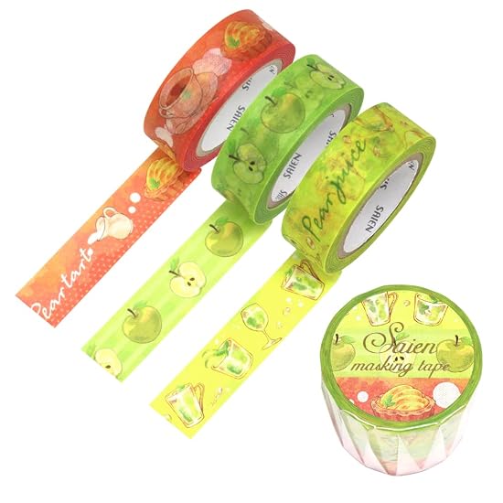 Kamiiso Sansho Japanese Washi Masking Tape *Made in Japan* 15mm x 10m x 3 rolls, 3 patterns SAIEN UR