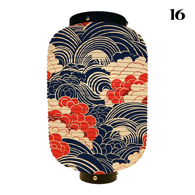Luxury New Japanese Lanterns Classic Japan Wave Printed Pub Restaurant Hotel Decoration Festival New Year Party Hangings Lantern