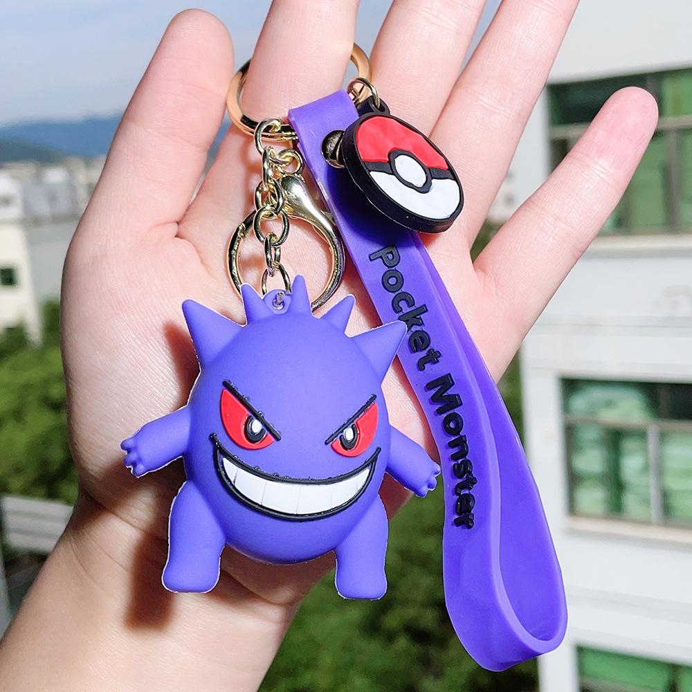 85 Styles Pokémon Pocket Monster Keychain Bag Decor Pikachu Desk Ornaments Car Key Chain Accessories Small Gift Between Friends