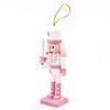12 cm Nussknacker Miniaturen Rosa Serie Nussknacker Puppen Ornamente Desktop Dekoration Cartoons Walnüsse Soldaten Band Puppen