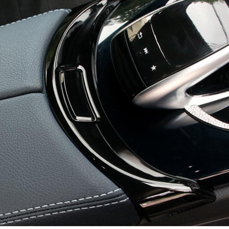 Car Center Console Armrest Box Buttons Frame Decoration Sticker Trim for Mercedes-Benz C Class W205 GLC X253