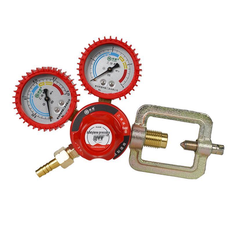 Shockproof Acetylene Regulator Valve with Leakproof Pressure Gauge