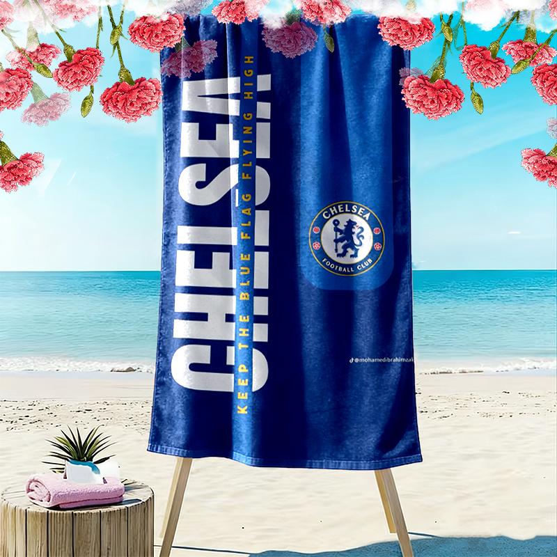 Manchester United Manchester City Beach Towel, Lightweight Beach Towel, Tropical Style, Ideal Holiday Gift For Family