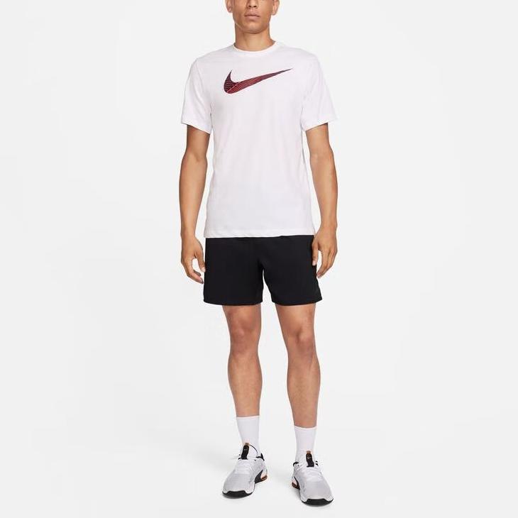 Nike T Shirts Men's White Crew Neck Moderate FJ2465-100
