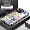 Latest Retro Stamp Creative Designs Phone Case For Iphone 17 16 15 14 13 11 12 Pro Max Mini Plus Magnetic Glass Phone Cover