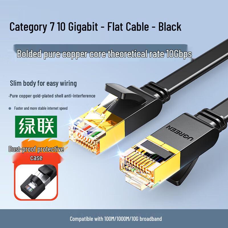 

UGREEN NW106 Cat 7 10 Gigabit Double Shielded Ethernet Patch Cable