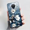 Printed Phone Case For Nokia G10 / Nokia G20 / Nokia 6.3 Fundas Soft Silicone Black Shell Cover Cute Flower Cartoon Casing Coque