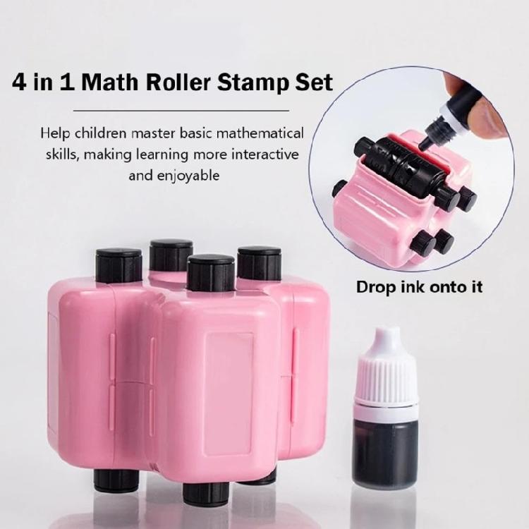 Portable Mathematics Practice Roller Stamper Educational Math Teaching Aid For Classroom Math Practice Worksheets