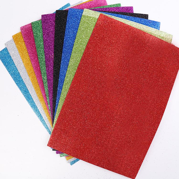 Glitter Foam EVA Stickers & Sponge Paper DIY Kit - 10 Pack Educational Puzzle Supplies