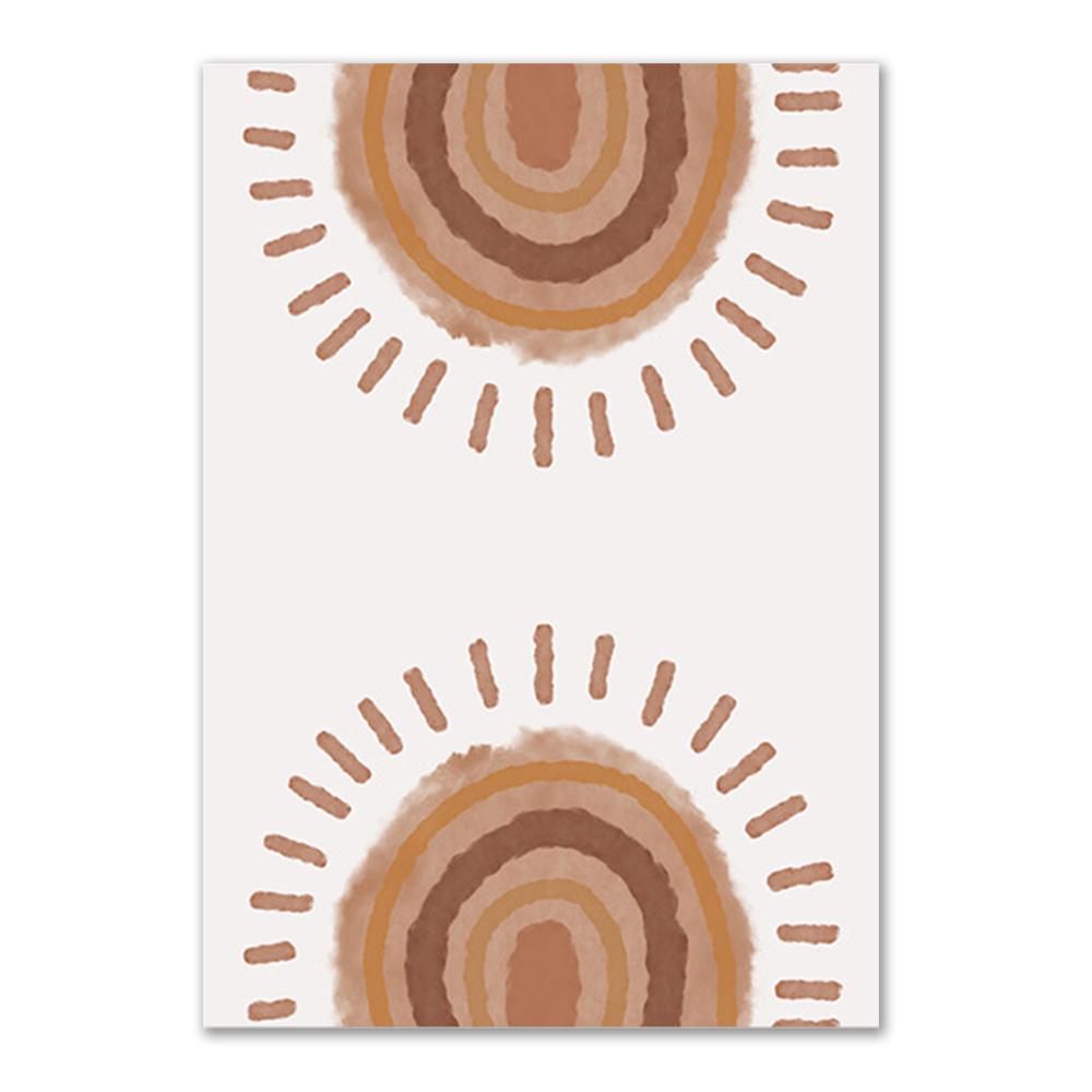 Pepinieră Boho Wall Art Poster Print Sun Rainbow ABC Urs Pânză Picturi Decorare Copii Dormitor Poze de perete Decorare Artă