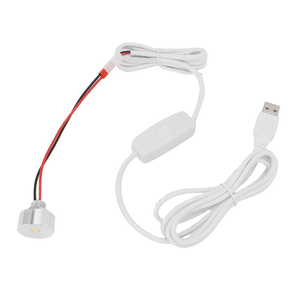 Kleiner LED-Strahler Stufenloses Dimmen 5V USB-betriebener Strahler für Vitrine Schmuckschrank