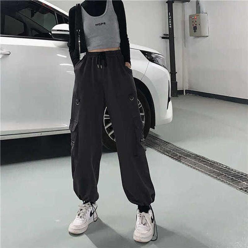 

Gothic Dark Style Overalls Leggings Gothic Dark Style Cargo Pants Jogger Pants Pants Shenhui S