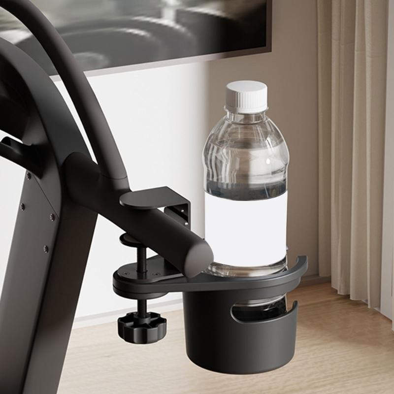 Universally Desk Beverage Holder Nonslip Designs for Secure Cup Placement Adjustable Rotating Table Drink Holder Clamp