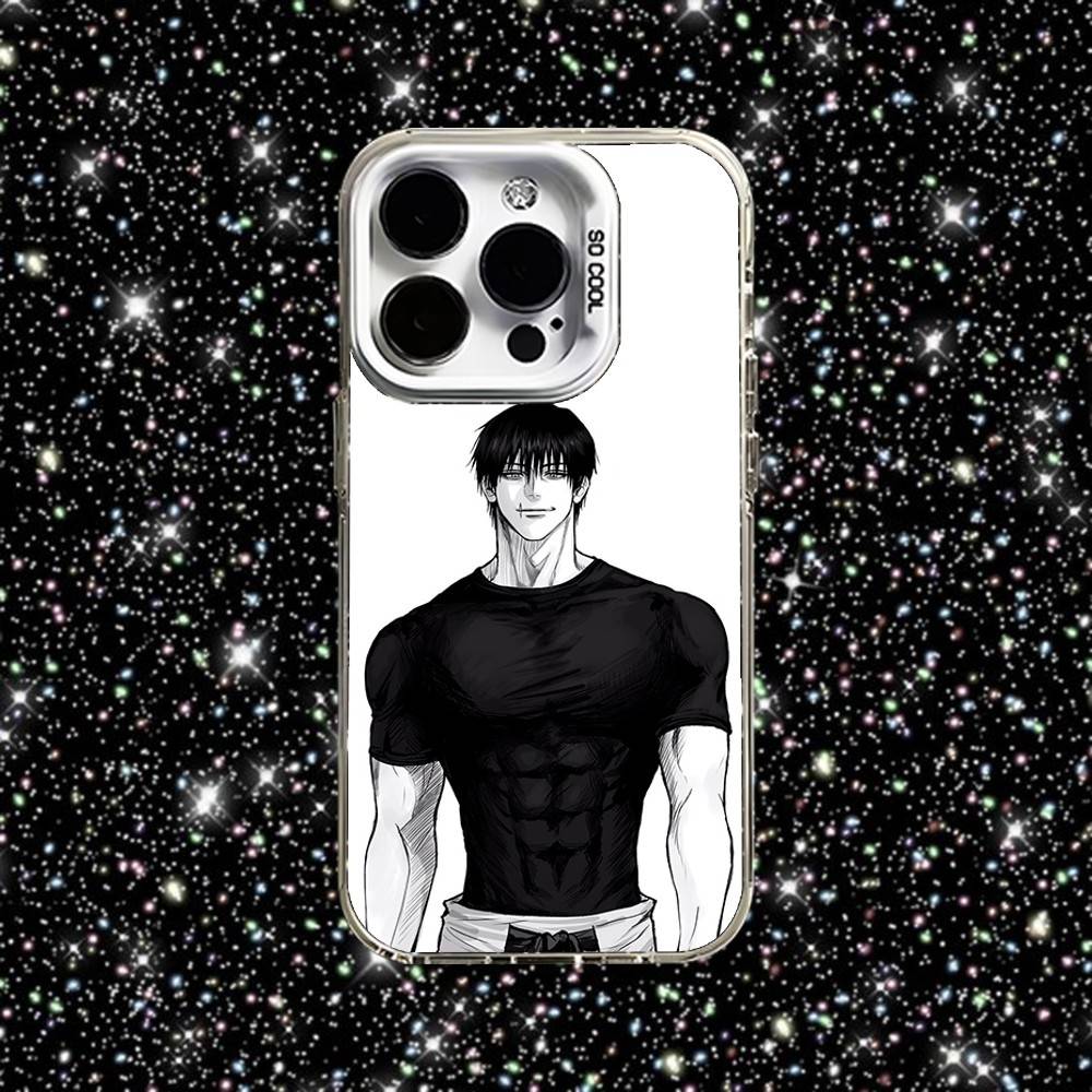 Toji Jujutsu Kaisen Fushiguro Phone Case For iPhone 16,15,14,13,12,11,Pro,XS,Max,Plus,Mini,SE White Candy Matte Shockproof Cover