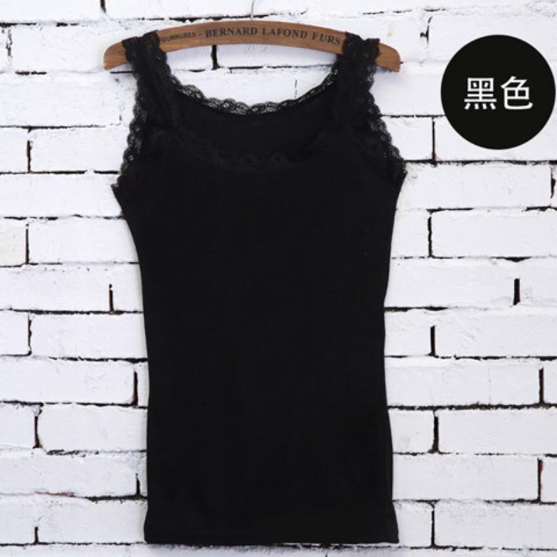 Versatile Japanese and Korean Lace Slim Fit Bottom Small Vest Suspender Women's Summer Women's Threaded Suspender Women's