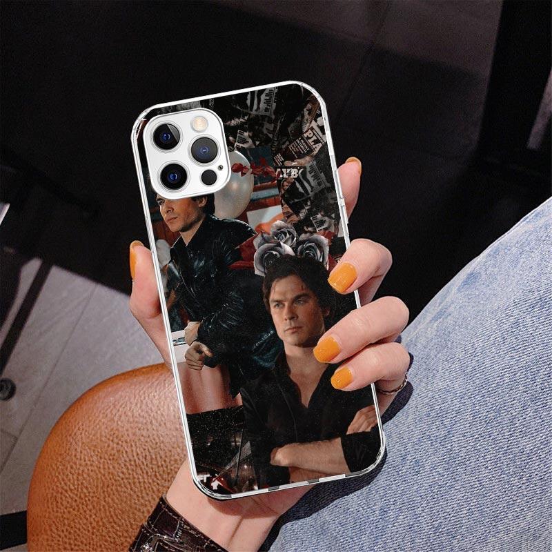 The Vampire Diaries Salvatore Phone Case For iPhone 17 Air 16 Pro Max 16E 15 + 14 Plus 11 12 13 Mini 7 8 SE Gift Print Cover Fun
