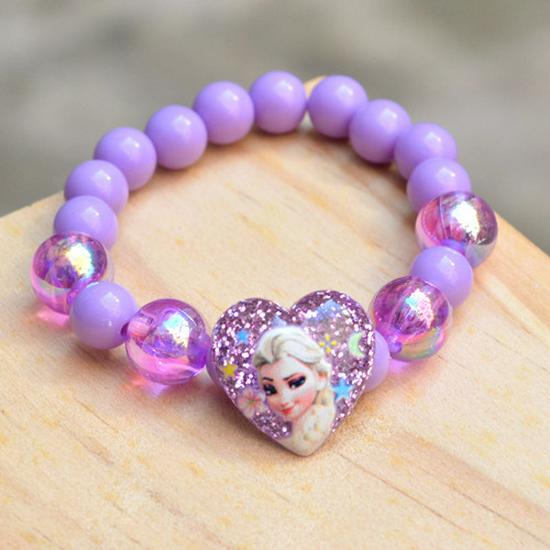 Colorful Sparkle Bead Bracelet for Kids - Princess Jewelry Gift