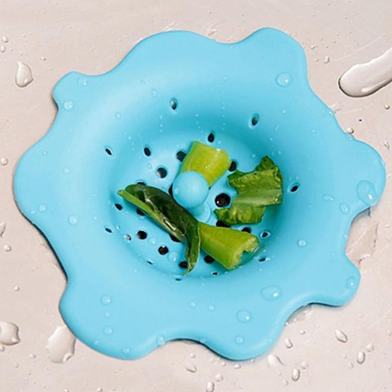 New Cute Kitchen Accessories Sink Strainer Waste Disposer Plug Drain Stopper Random Color