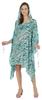 Moomaya Women  s Short Hoodie Kaftan Loose Tunic Kimono Sleeve Mini Beach Cover Up