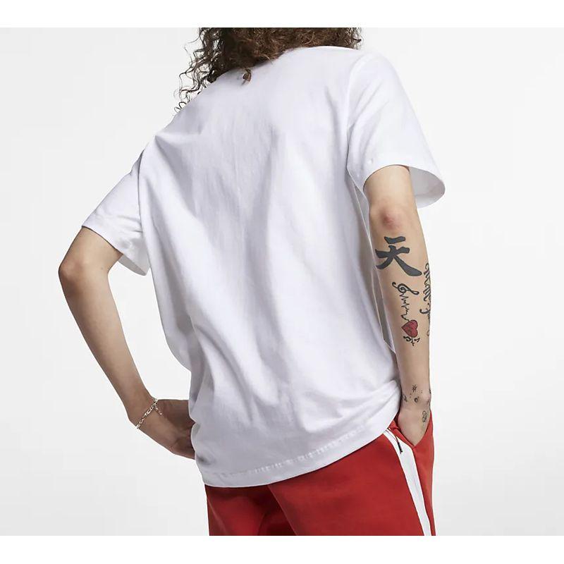 Nike Logo Cotton Short Sleeve T-Shirt Men Tops White AR4997-101