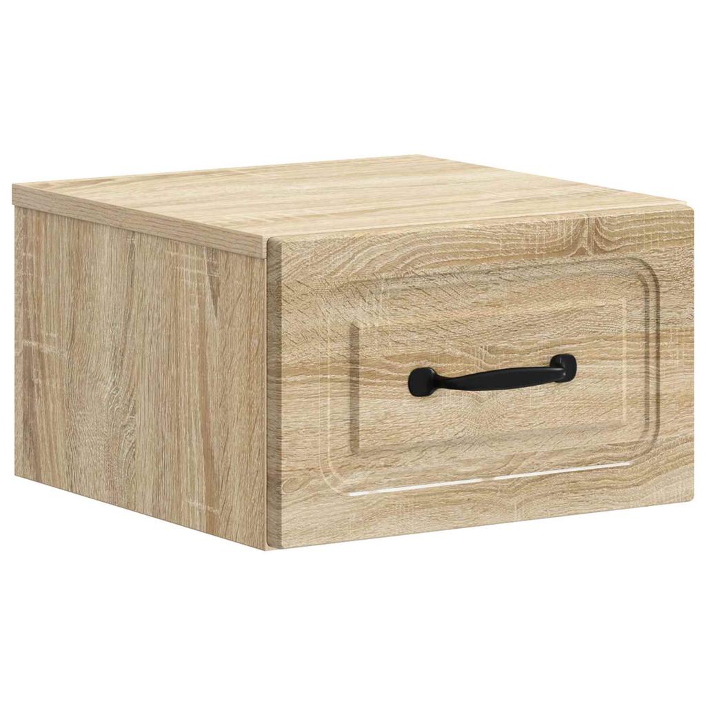 Wall Mounted Nightstand 2 pcs Sonoma Oak 34.5 x 33 x 20 cm