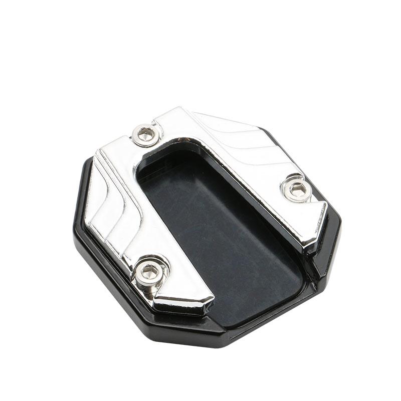Universal Motorcycle Bikes Kickstand Extender Foot Side Stand Extension Foot Pad Support Plate Motorcycle Accessories серебряный