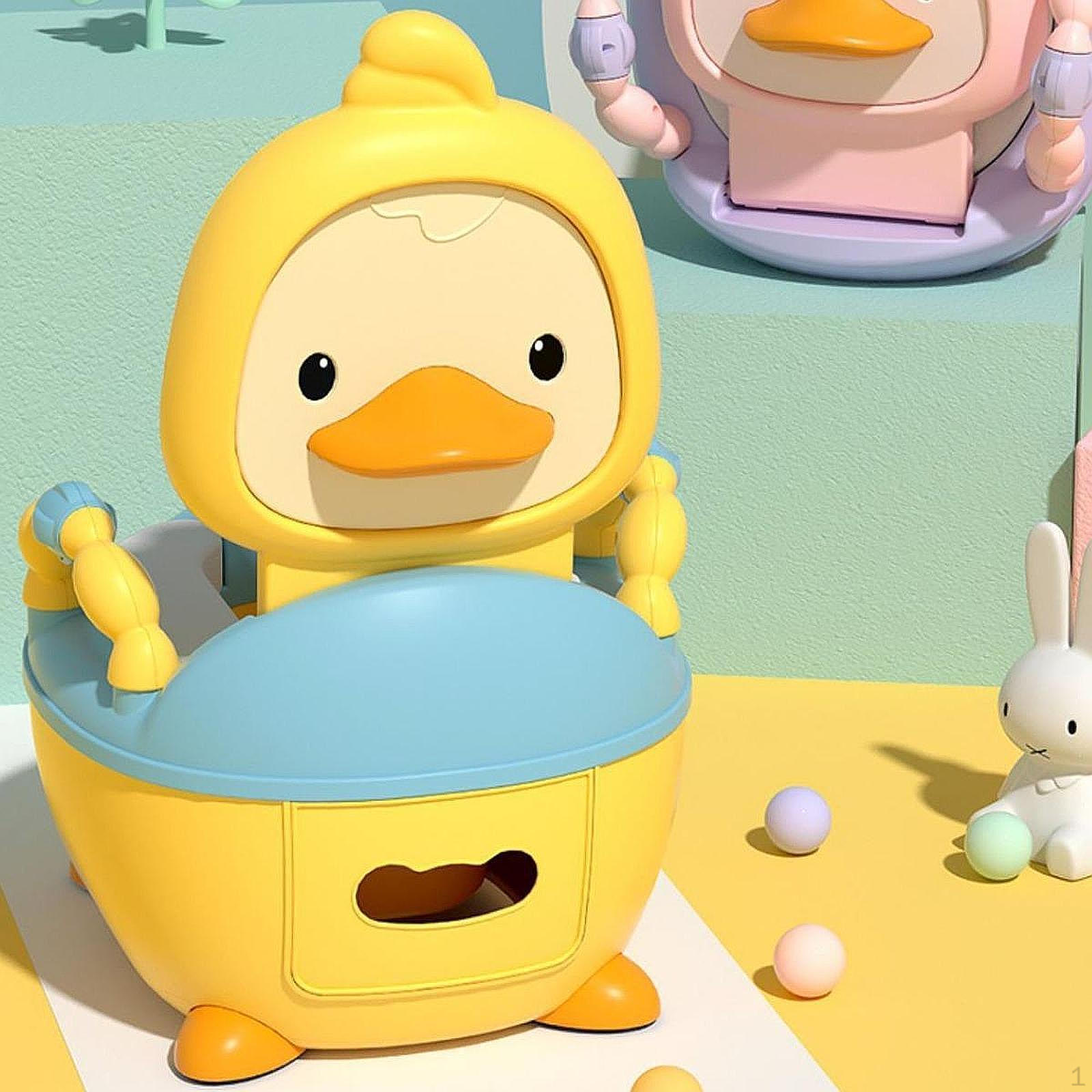 

Детское сиденье для приучения к горшку для детей, переносной туалет для дома и путешествий жёлтый